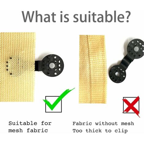 50 Pièces Clips Réutilisables Robuste Pour Filet D'Ombrage, Toile Camouflage Ou Protection Solaire – Fixation Solide Et Pratique Pour Jardin, Terrasse
