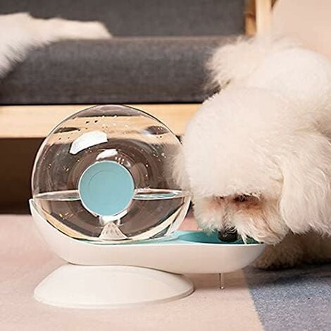 Fontaine à eau automatique pour chat - 2,8 l - Distributeur d'eau pour animaux de compagnie - Grand bol à boire - Sans électricité (30,4 cm x 15,5 cm x 24 cm) - Gris