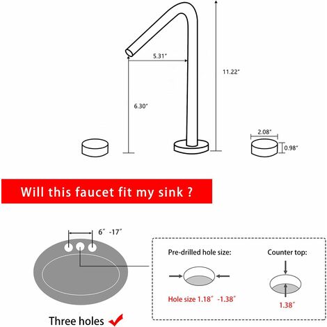 Robinet Lavabo Kohler IV Georges En Laiton Poli - Large écart, 2 Manettes, Jamais Installé
