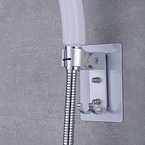 Support de pommeau de douche, support de douche réglable avec ventouse  forte et crochet pour serviette - Accessoires de douche muraux pour la  maison