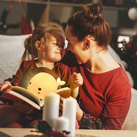 Veilleuse Enfant Rechargeable Silicone,  Veilleuse Enfant Rechargeable Silicone Nuage, Veilleuse en Silicone Prise Usb, Clap Light Silicone, Veilleuse Bébé Multicolore, Doux, Confortable, Lovely