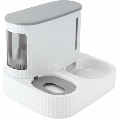Distributeur Automatique de Nourriture, 2 en 1 mangeoire pour Chien résistant à l'usure, Gamelles pour Chats, matériau sr, Distributeur de Croquettes et Eau pour Chat et Chien