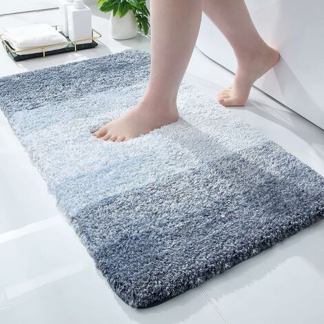 VANZAVANZU Tapis Contour WC Antidérapant Tapis de Toilette WC Épaissi Tapis  WC Absorbant Tapis Salle de Bain Ultra Doux en Microfibre, Séchage Rapide,  Lavable en Machine - 50 x 60cm (Gris Foncé) 