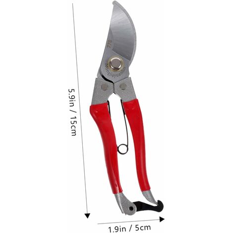 Sécateur De Jardin Professionnel De 8,5 Pouces, Lame En Titane SK5 En Acier De Qualité Supérieure, Cisaille à Haie Tranchante Et Robuste | Leroy Merlin