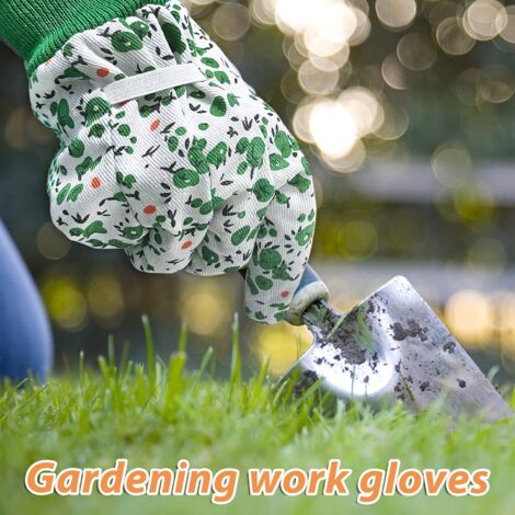 6 Paires De Gants De Jardin Femme - Protection Anti-dérapante Et Respirante - Taille L Violet/Vert