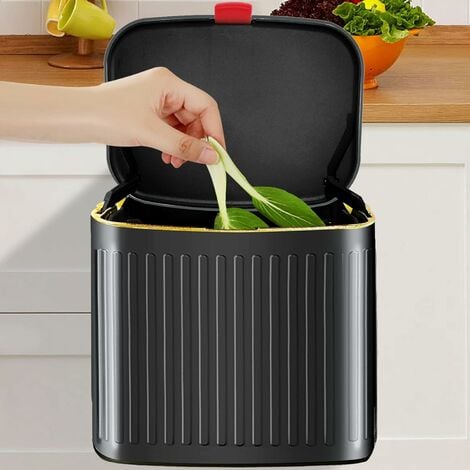 Petite poubelle à compost d'intérieur avec couvercle pour cuisine