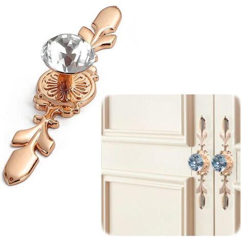 2 Boutons Démarrage Strass Diamant Pour Voiture - Décor Intérieur Bling Universel (bleu)