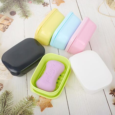 Porte-savon De Voyage En Silicone - 12x8,4x4,6 Cm - Avec Tampon Savon - Étanche, Anti-fuite - Pour Voyage, Camping, Salle De Sport