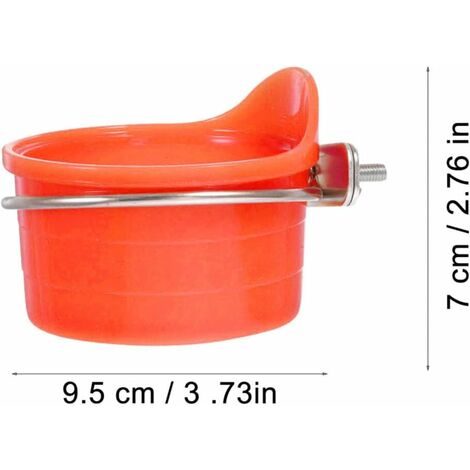 2 pièces mangeoires pour oiseaux nourriture perroquet mangeoire suspendue bols pour cage perroquet cage à eau bol perruche cage accessoires mangeoire pour oiseaux d'intérieur
