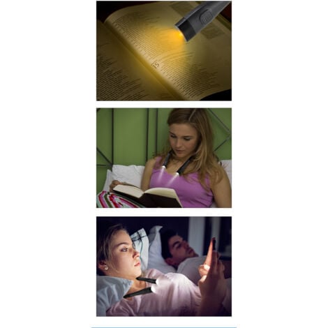 Lampe de Lecture de Cou Rechargeable, Lampe pour lecture au Lit,3 Couleurs, 6 Niveaux de Luminosité, Bras Pliables, Longue Durée de Vie, Parfaite pour la Lecture,Le Tricot,la Réparation