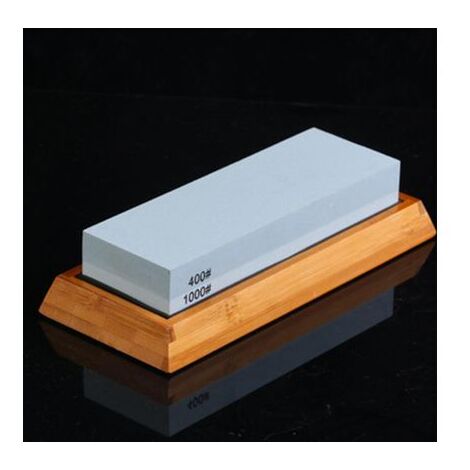 Kit de pierre à aiguiser pour couteaux, grain 4 côtés 400/1000 3000/8000 pierre à eau, base en bambou antidérapante, pierre à plat, guide d'angle et cuir