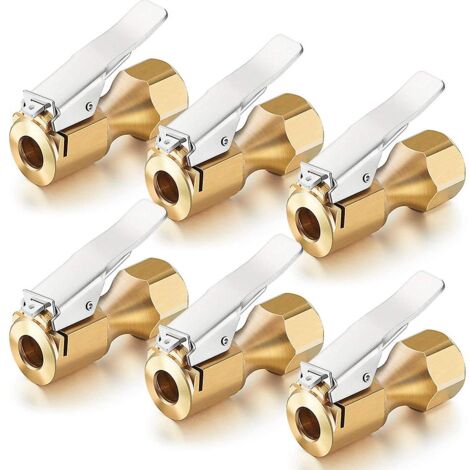 2 Valves De Remplissage Compresseur KIMISS - Laiton 1/8" NPT/MPT - Pression 200PSI
