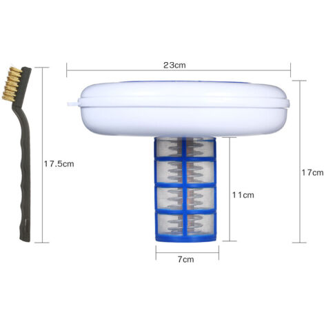 Ioniseur Piscine Solaire Bsteciar - Purificateur Cuivre-argent Jusqu'à 35 000 Gallons, Flottant, étanche IP68