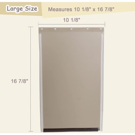 PAC11-11039 Pet Door Replacement Flaps for Dog and Cat, Doggie Replacement Flap Doors Compatible with PetSafe,  Size： 4326cm