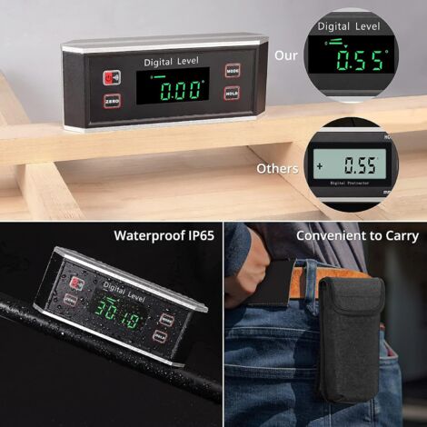 Inclinomètre Numérique LCD Magnétique Pour Tracteur - Jauge D'angle Précise 0.1°