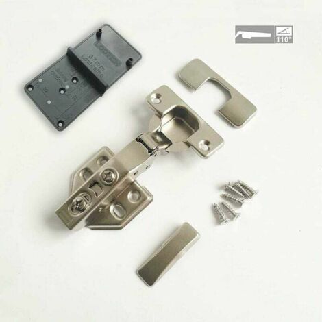 10xcharnières avec hydraulique amortisseur plein recouverment 35 mm système clic