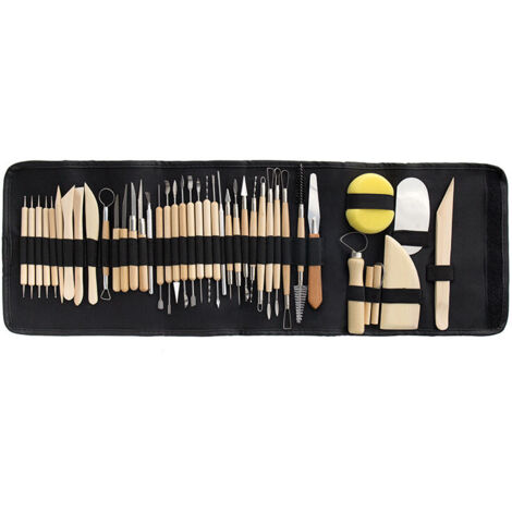 Kit De 12 Outils De Sculpture En Acier Inoxydable - Double Face, Pour Cire, Argile, Modelage - Longueur ~17-18,5 Cm