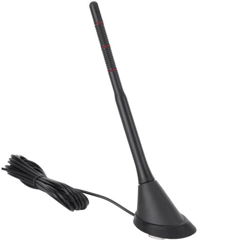 Antenne DAB+ FM Numérique Amplifiée Pour Voiture - Booster 7dB, Câble 5m, Universelle Pioneer/Alpine/Kenwood