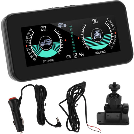 Compas Pente Inclinomètre Voiture Keenso - Compas Numérique Angle Pente Tableau De Bord 4x4 Accessoire Tableau De Bord Voiture