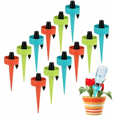 10-5-3pcs Ampoules d'arrosage de plantes Globes auto-arrosants automatiques  Boules en plastique Dispositif d'eau de jardin Ampoules d'arrosage pour la  plante Jd4