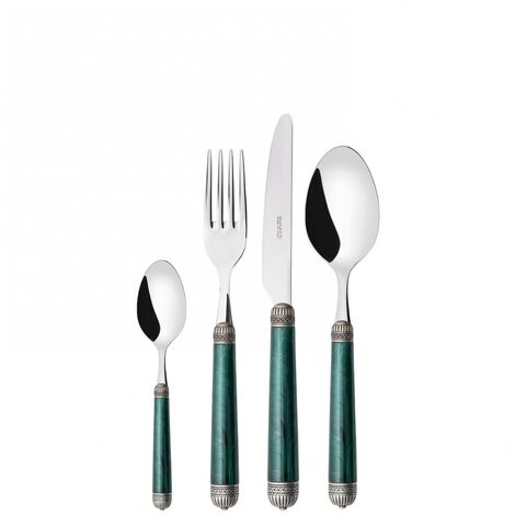 Set von 24 Teilen in der Box Galerie Dorico Dorico Antico Green Green Murmored Silver Bugatti