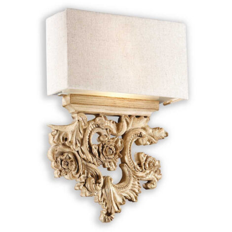 Ideal Lux Peter - 2 Licht Innenwand Licht Braun, Beige mit Schatten, E14 (1/2)