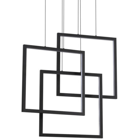 Dekorative integrierte LED-Pendelleuchte Schwarz, 83000K (1/2)