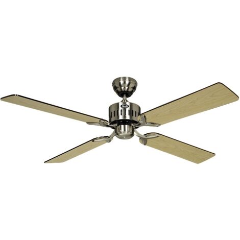 Deckenventilator TELESTO Chrom gebürstet ohne Steuerung (1/2)