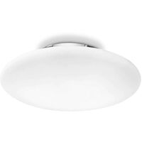 Ideal Lux Smarties Bianco - 1 Light Indoor Small Flush Light Weiß, E27