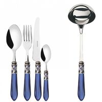 ALADDIN Silver Antique Iron, Posate Set 49 Pz, Box Gallery, Casa