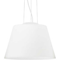 Ideal Lux Cylinder - 1 Light Large Dome Deckenanhänger Weiß, E27