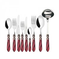 ALADDIN Silver Antique Iron, Posate Set 75 Stück, Box Gallery,