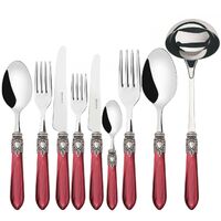 OXFORD, Posate Set 75 pz, Ghiera Argento Anticato, Scatola