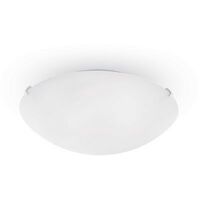 Ideal Lux Simply - 4 Light Large Ceiling Flush Light Weiß, E27