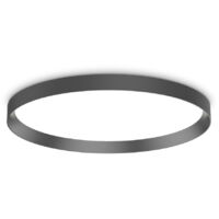 Ideal Lux FLY 60 cm integrierte LED-Halbeinbauleuchte Schwarz, 3000 K, IP40