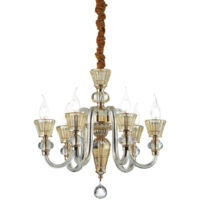 Ideal Lux Strauss - 6 Leichter Kronleuchter in Roségold, E14