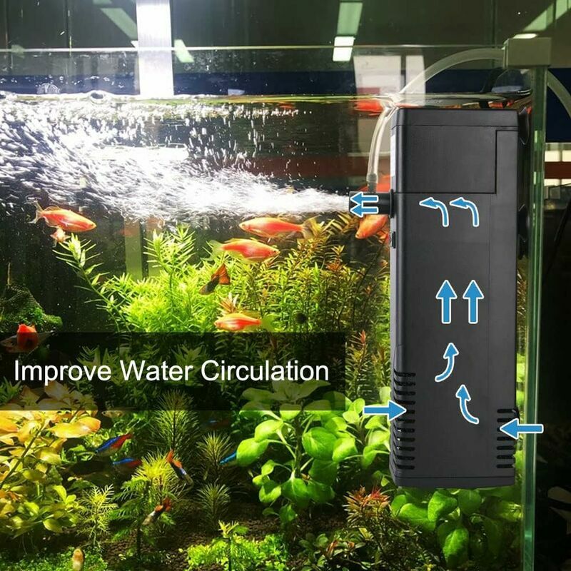 Pompe interne d'aquarium filtre jusqu'à 0,8 m 600 litres par heure, pompe  filtre aquarium