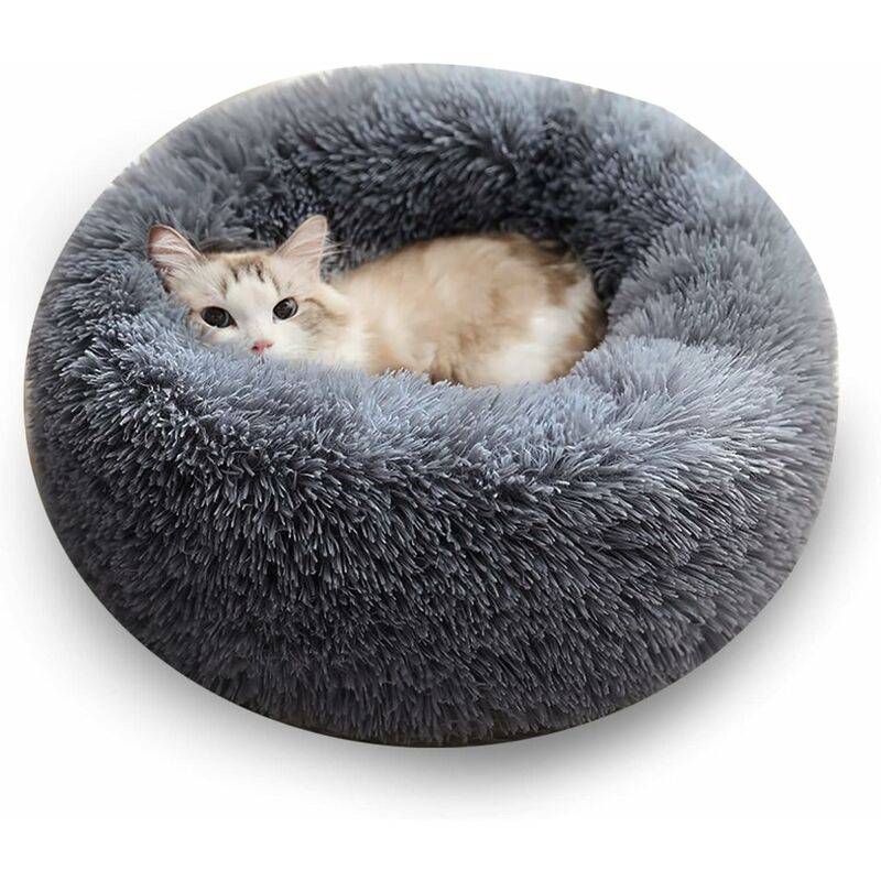 Panier pour Chat Coussin Panière Coussin Lit Apaisant Comfy pour Chien Cat  Hiver Peluche Grand pour Animal Domestique Chiot Chaton Minou Double Usage  : : Animalerie