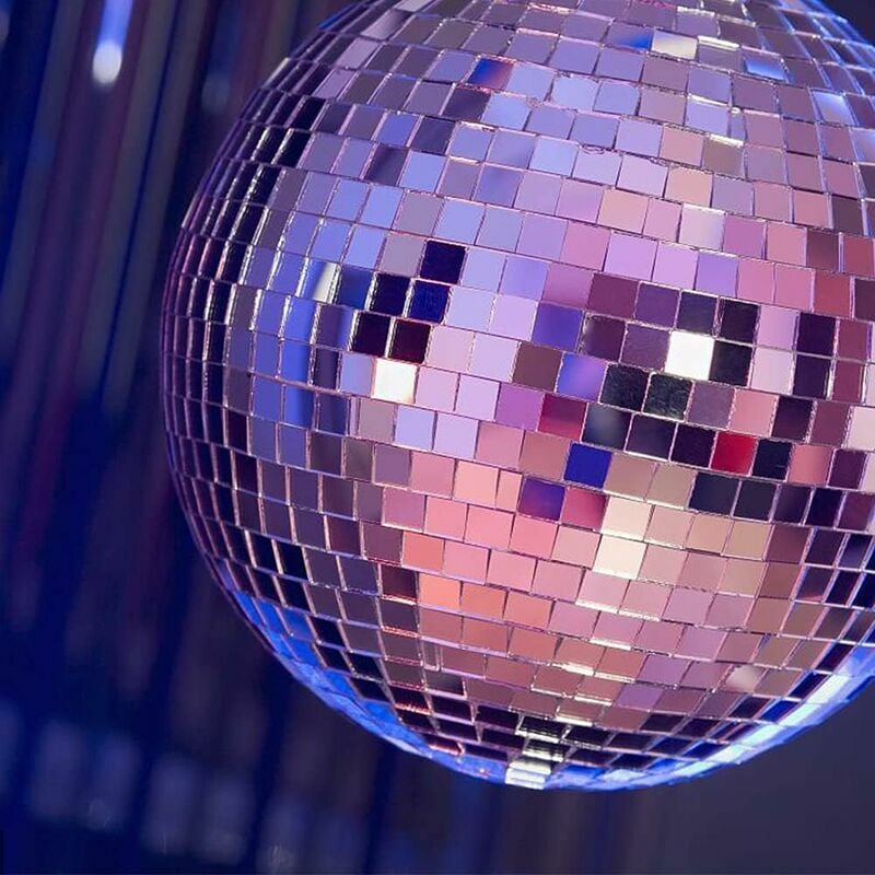 6 Pièces Argent Boule à Facettes Disco Miroir Boule Disco, Disco