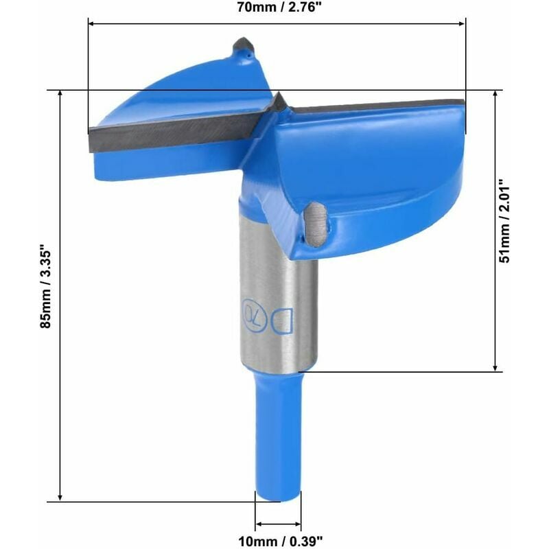 KATUR 40mm Forstner Foret Foret, Menuiserie Aléseuse, Scie-cloche, Ouvreur  de trous en bois, Embout en carbure Coupe de queue ronde pour charnière,  Contreplaqué, Outil CNC : : Bricolage