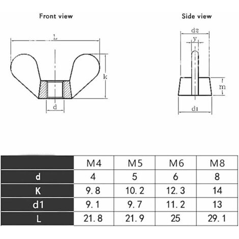 100 écrous Hexagonaux M5 En Acier Inoxydable - Kit Assortiment Boulonnerie, Grade 5, Neuf Sous Sachet