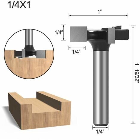 6mm Tige CNC Spoilboard Fraise de Surface de Fraise,Fraises à Défoncer Carbure de Tungstène Pour le Travail du Bois，