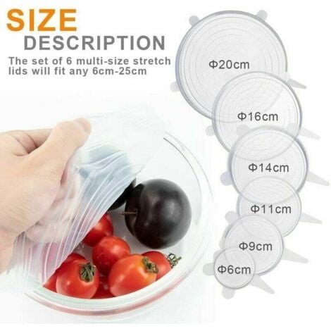 Couvercles Alimentaires Extensibles En Silicone En Stock Personnalisé