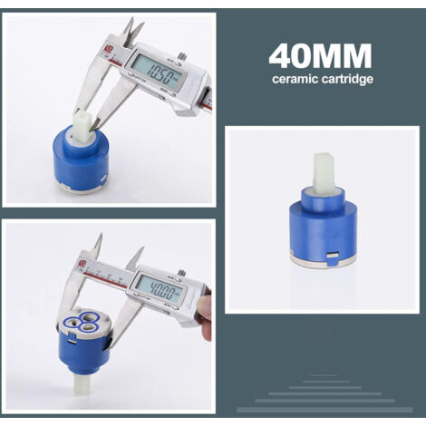 Jalleria 40 mm Cartouche de robinet en Céramique pour Mitigeur Valve Remplacement