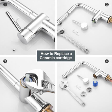 Jalleria 40 mm Cartouche de robinet en Céramique pour Mitigeur Valve Remplacement
