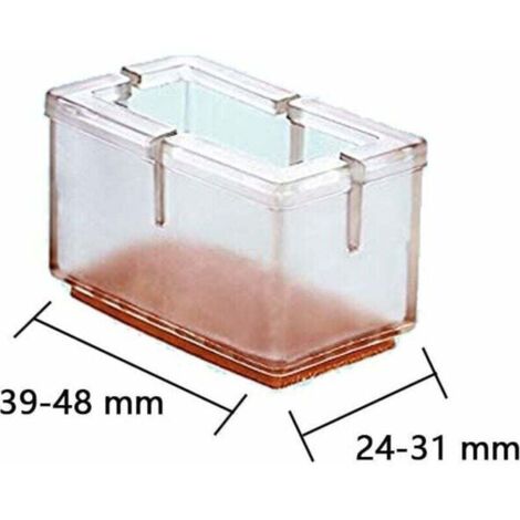 28 Pièces Protection Pied De Chaise, Roud Petit Silicone Patin Protège