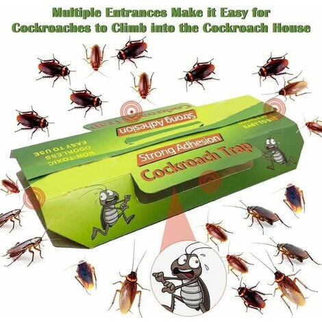 Pièges à Cafards,Anti Cafards Puissant,Produit Anti Cafard Collant,10 PCS  Eco Friendly Spiders Bugs