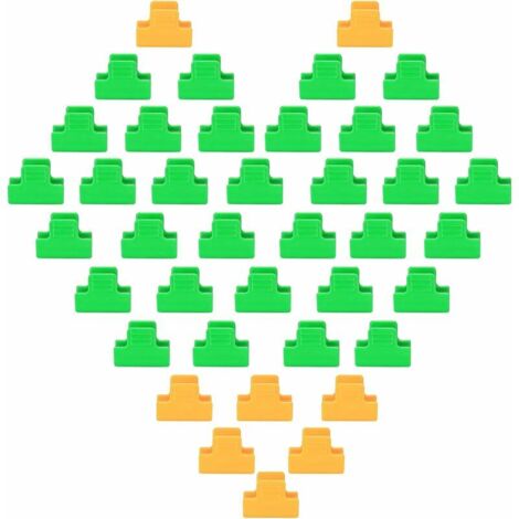 Lot De 50 Clips De Fixation Pour Serre - 18 Mm, En Plastique PP, Pour Film, Filet, Tunnel Et Support De Jardin