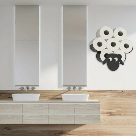Promotion Porte-Rouleau de Papier Toilette Animal Porte-Papier Toilette Joli Animal Support Mural Chambre Porte-Rouleau de Toilette Cuisine Salle de Bain Accessoires mouton