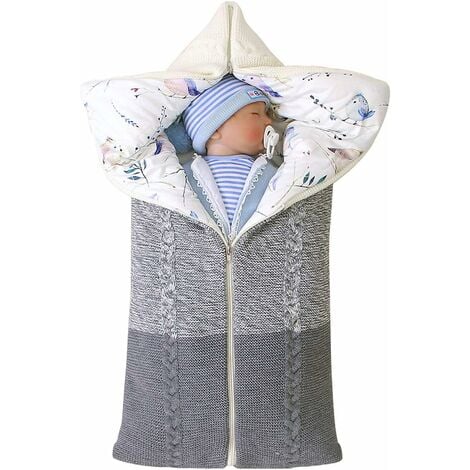 Couverture de poussette, nouveau-né, couverture enveloppante, sac de  couchage chaud